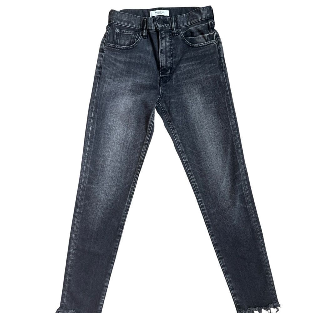 Moussy Vintage Black Washed Skinny Jeans Size 24
